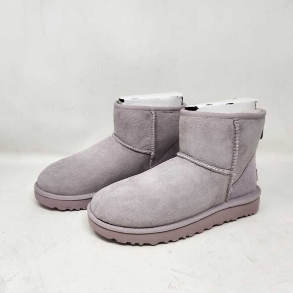 New women's 7 Ugg (from Anthropologie) Classic Mini II Boots in Pale Smoke - Picture 6 of 9